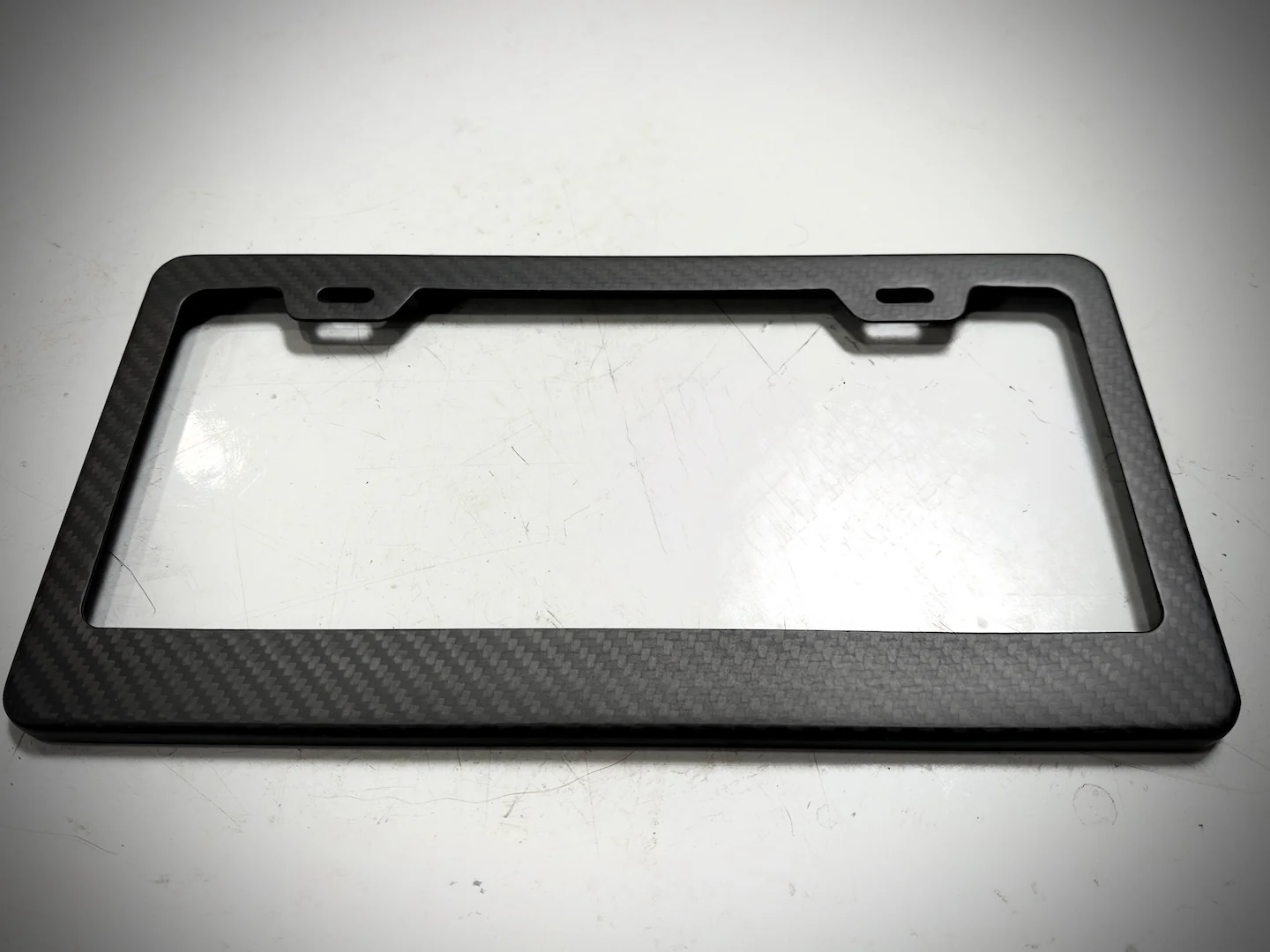 Real Carbon Fiber License Plate Frame (100% Twill Weave Carbon Fiber) - Image 2