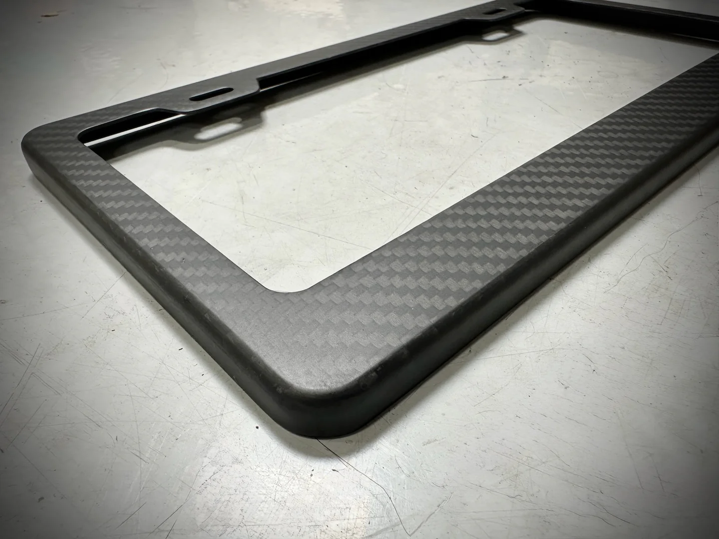 Real Carbon Fiber License Plate Frame (100% Twill Weave Carbon Fiber) - Image 3