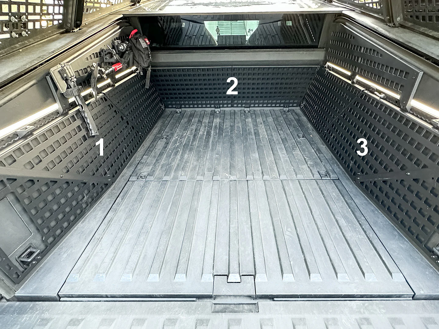 Tesla Cybertruck Bedside MOLLE Panel Rack System - Image 3