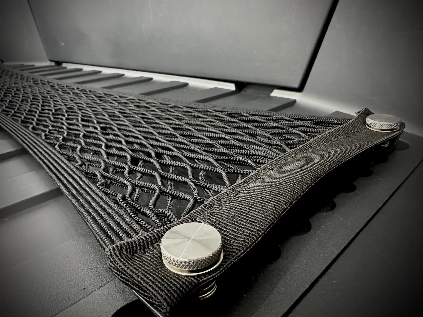 Tesla Cybertruck Front Trunk L-Track Cargo Net - Image 2