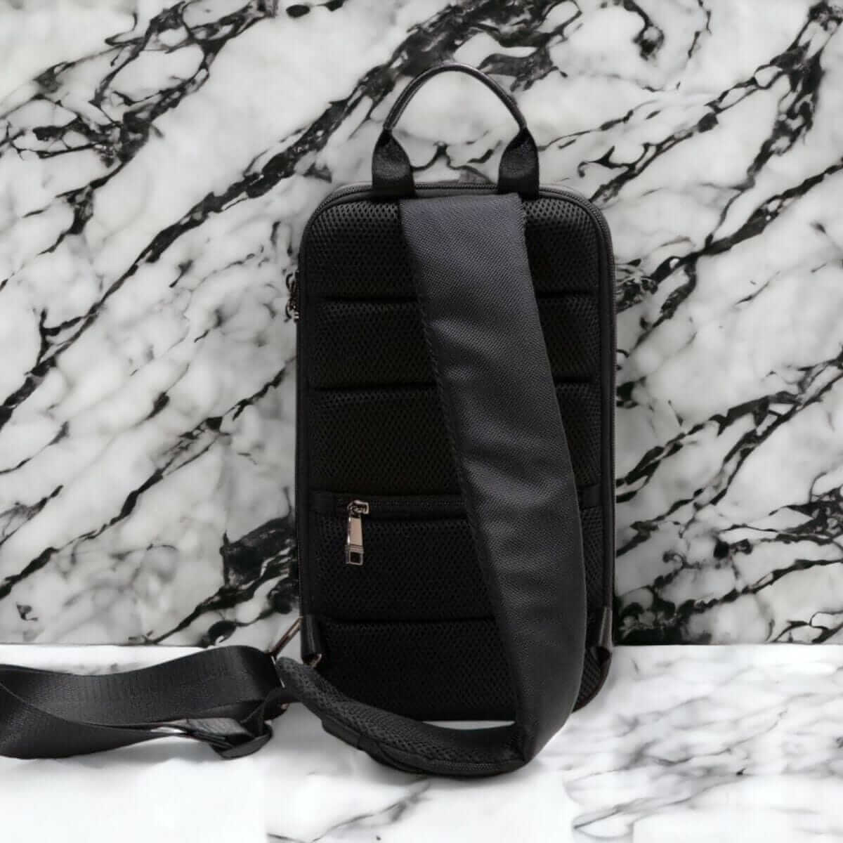 Tesla Cybertruck-inspired Cyber Sling Messenger Bag (USB, TSA Lock, Anti-theft) - Image 5