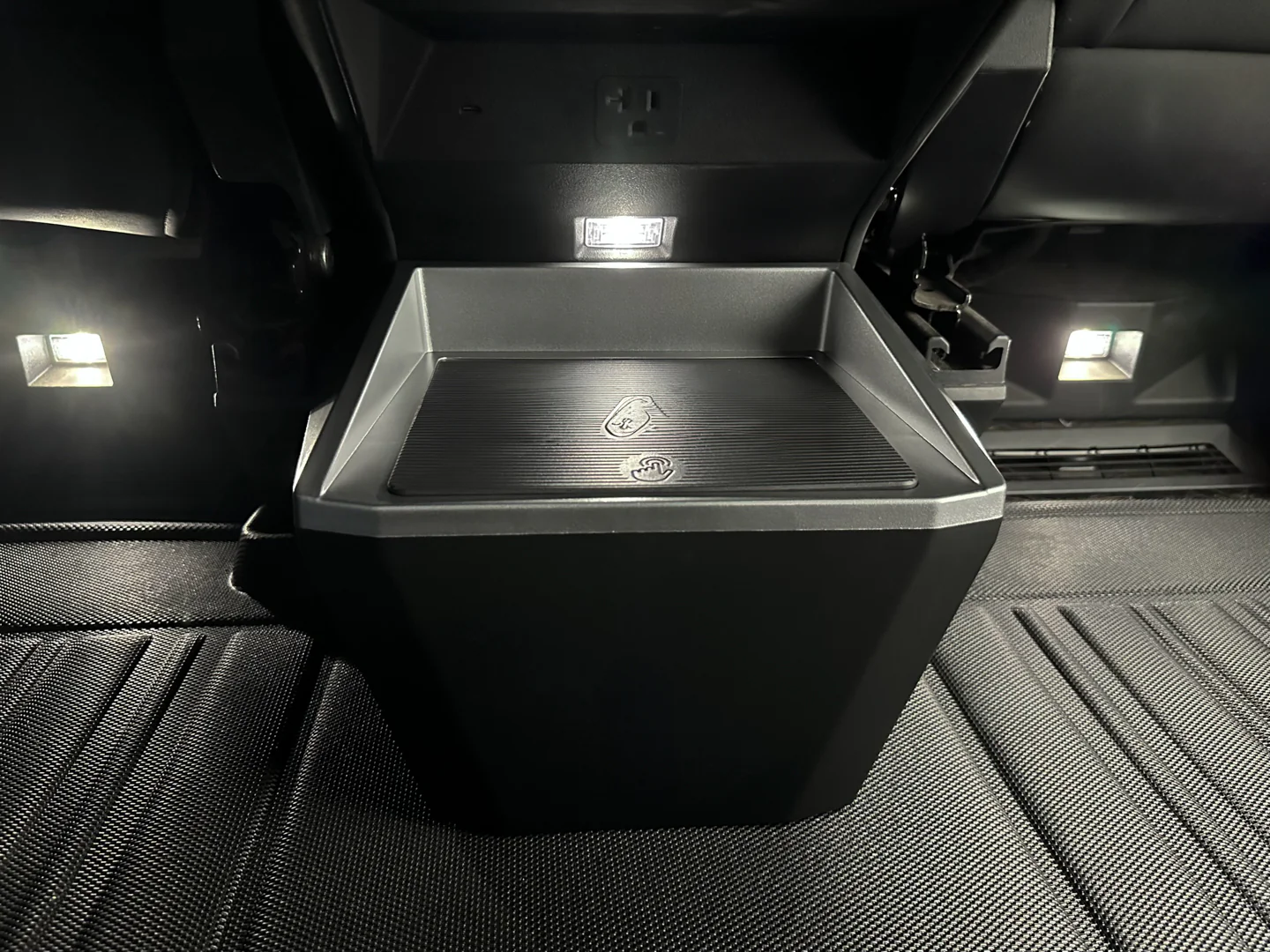 Tesla Cybertruck Rear Storage & Trash Bin - Image 3