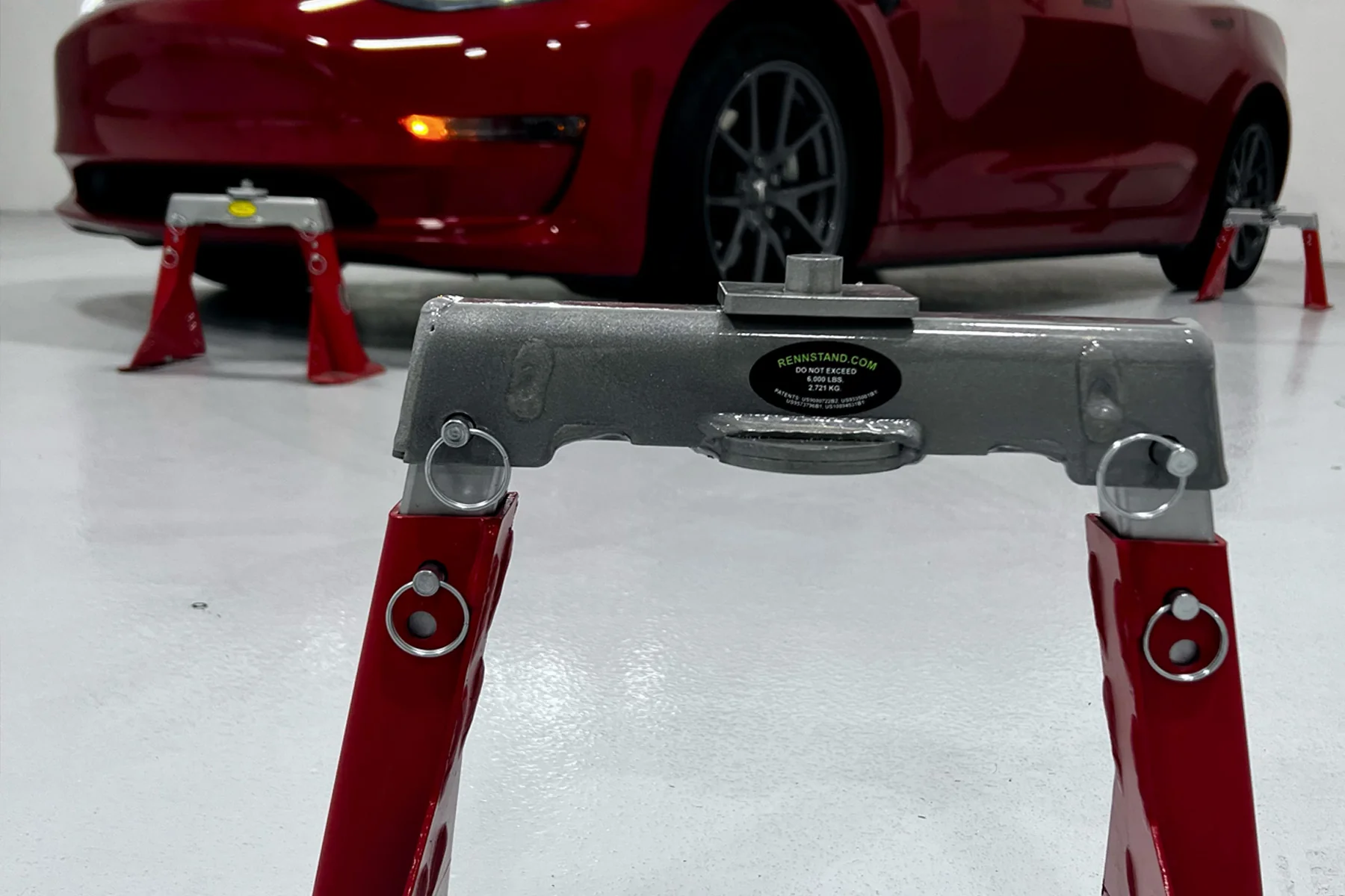 Racing Red Edition Tesla "Rennstand" for your Model S, 3, X, Y (Each) - Image 5
