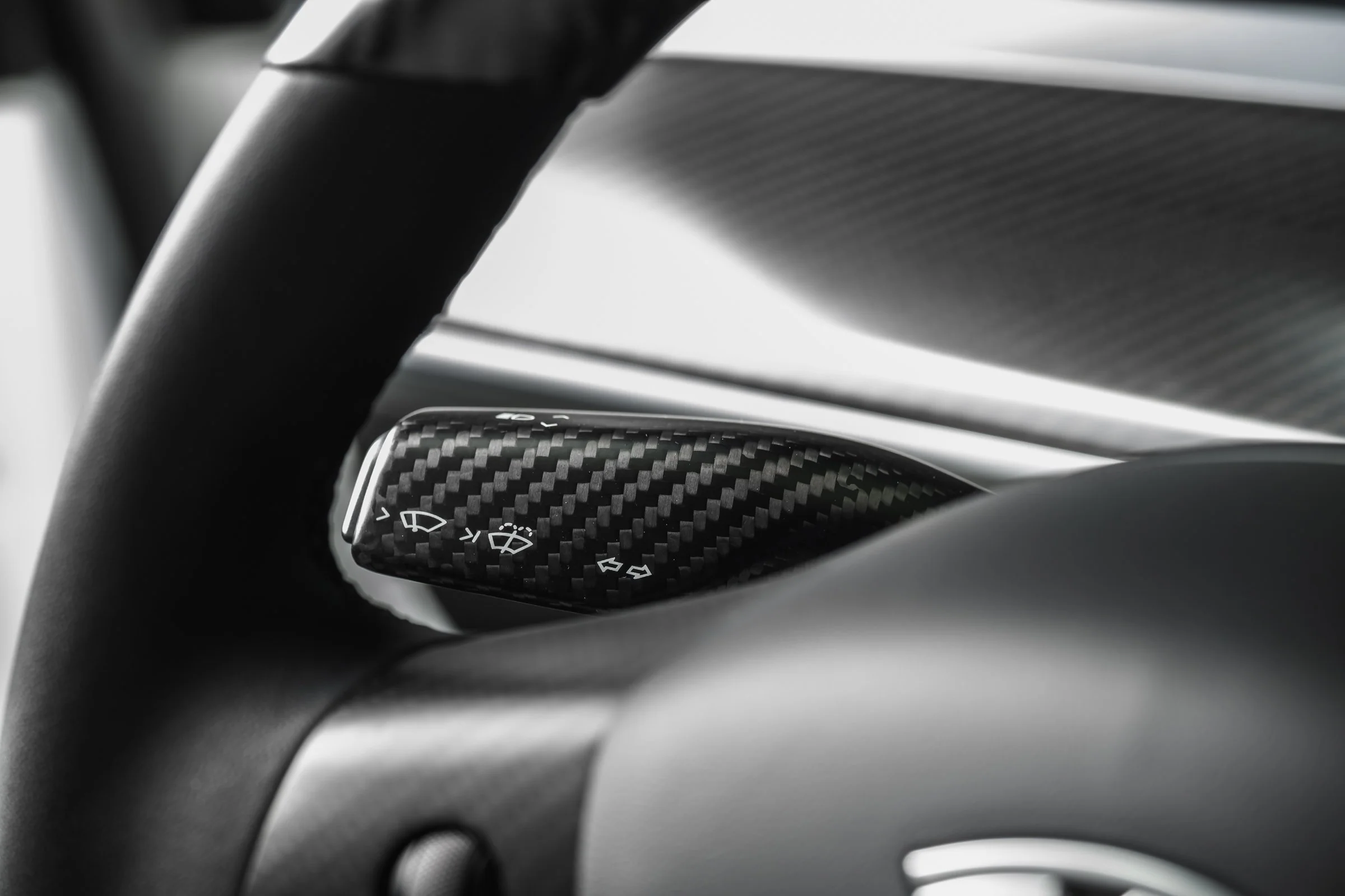 Tesla Model Y Carbon Fiber Steering Wheel Accents - Image 15