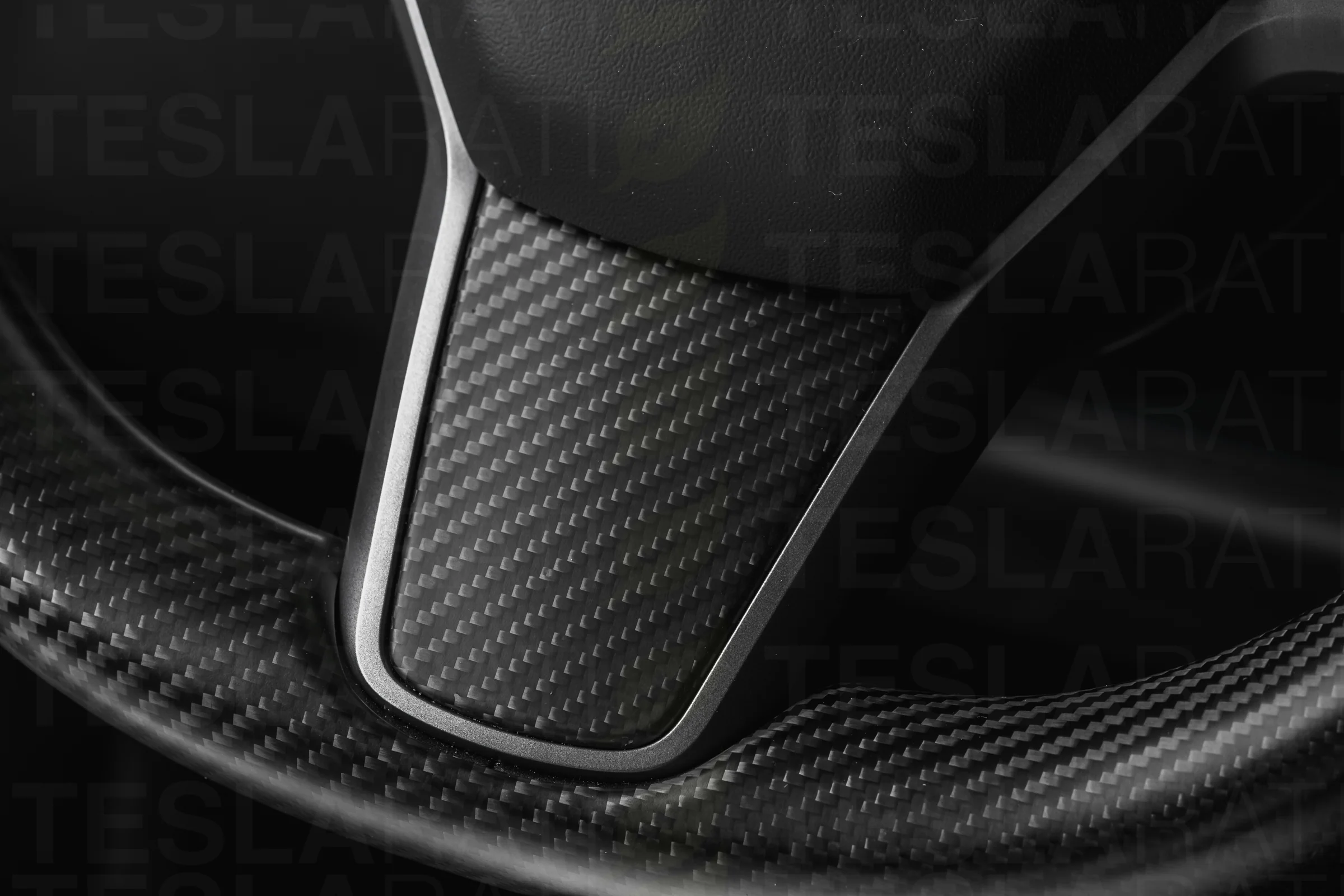 Tesla Model Y Carbon Fiber Steering Wheel Accents - Image 7