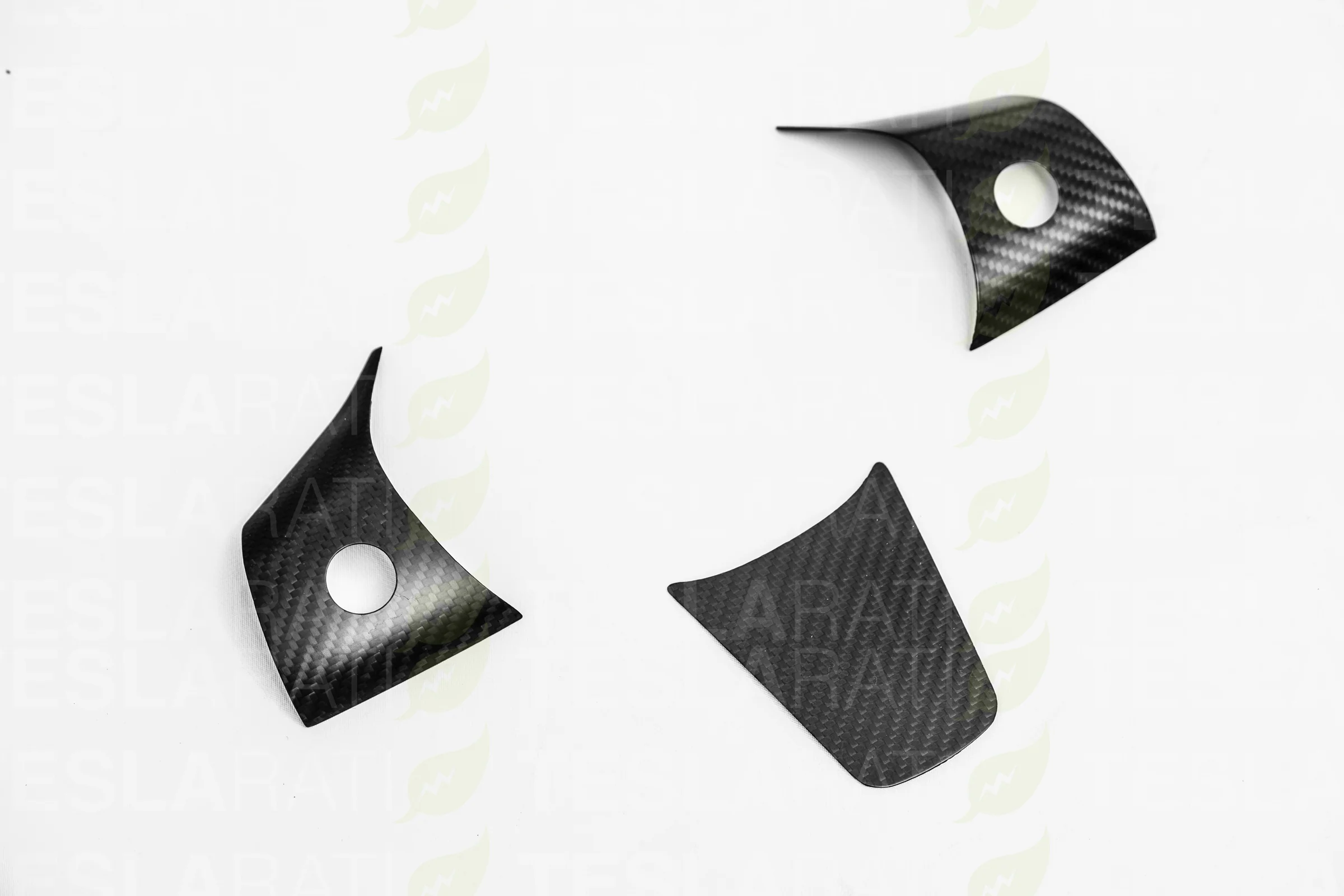 Tesla Model Y Carbon Fiber Steering Wheel Accents - Image 11