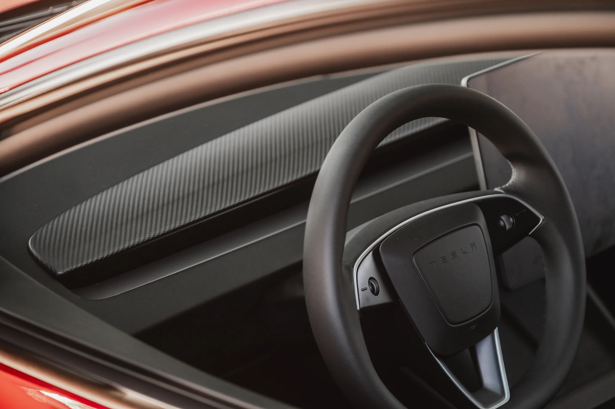 Tesla Model 3 Genuine Dry Carbon Fiber Dashboard - Image 4