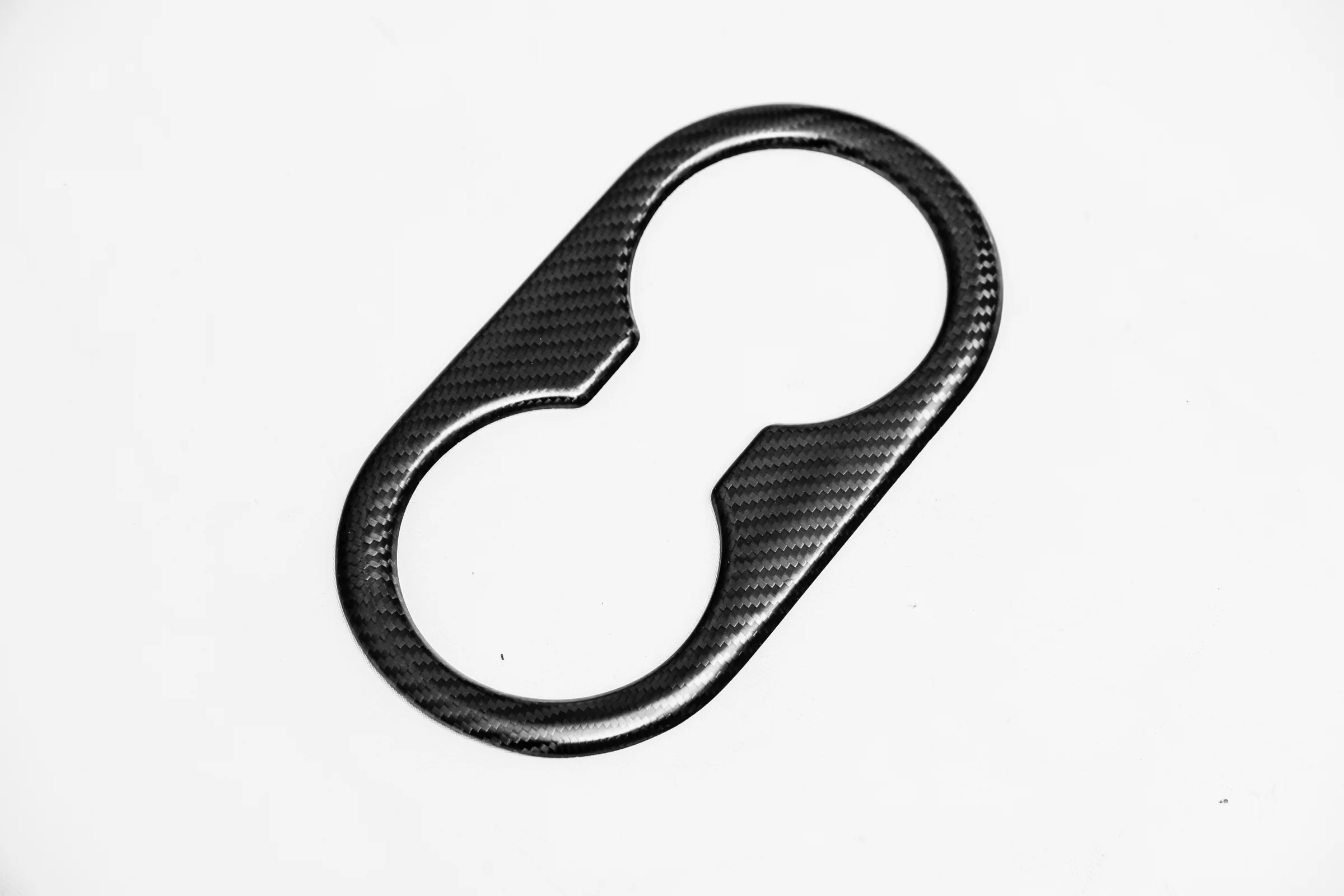 Tesla Model 3 Genuine Carbon Fiber Backseat Cup Holders Cover - Image 4