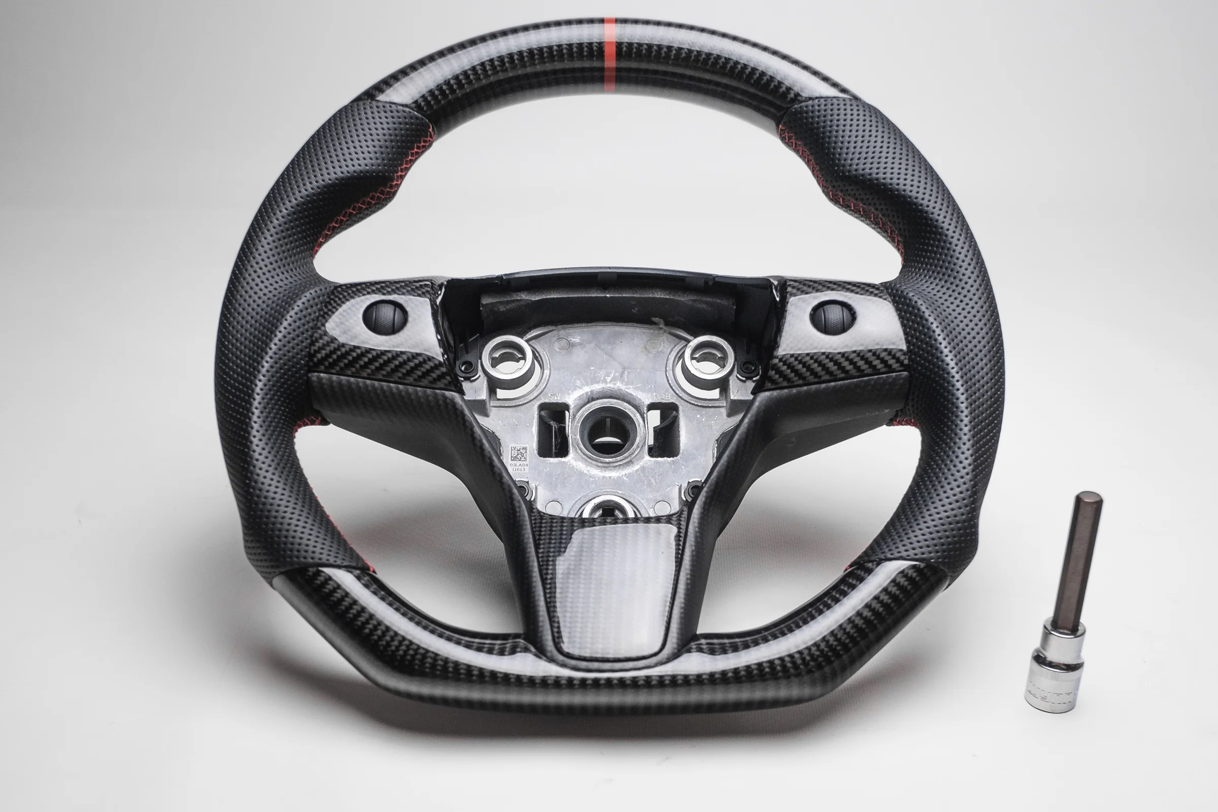 Tesla Model 3 & Y Genuine Carbon Fiber Steering Wheel - Image 8