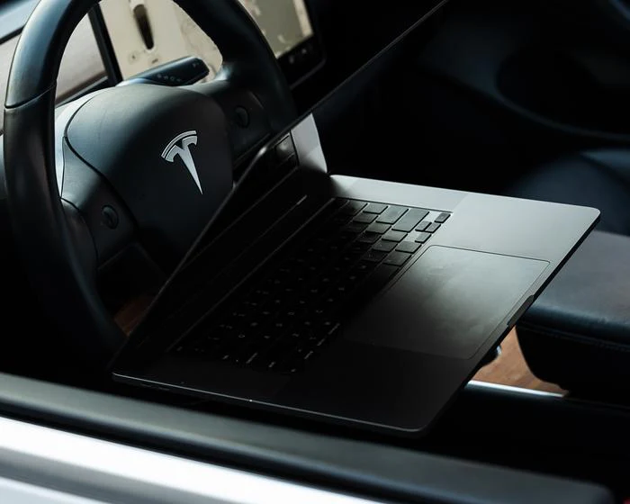Tesla 'DeskWedge' Steering Wheel Desk (Real Wood) - Image 7