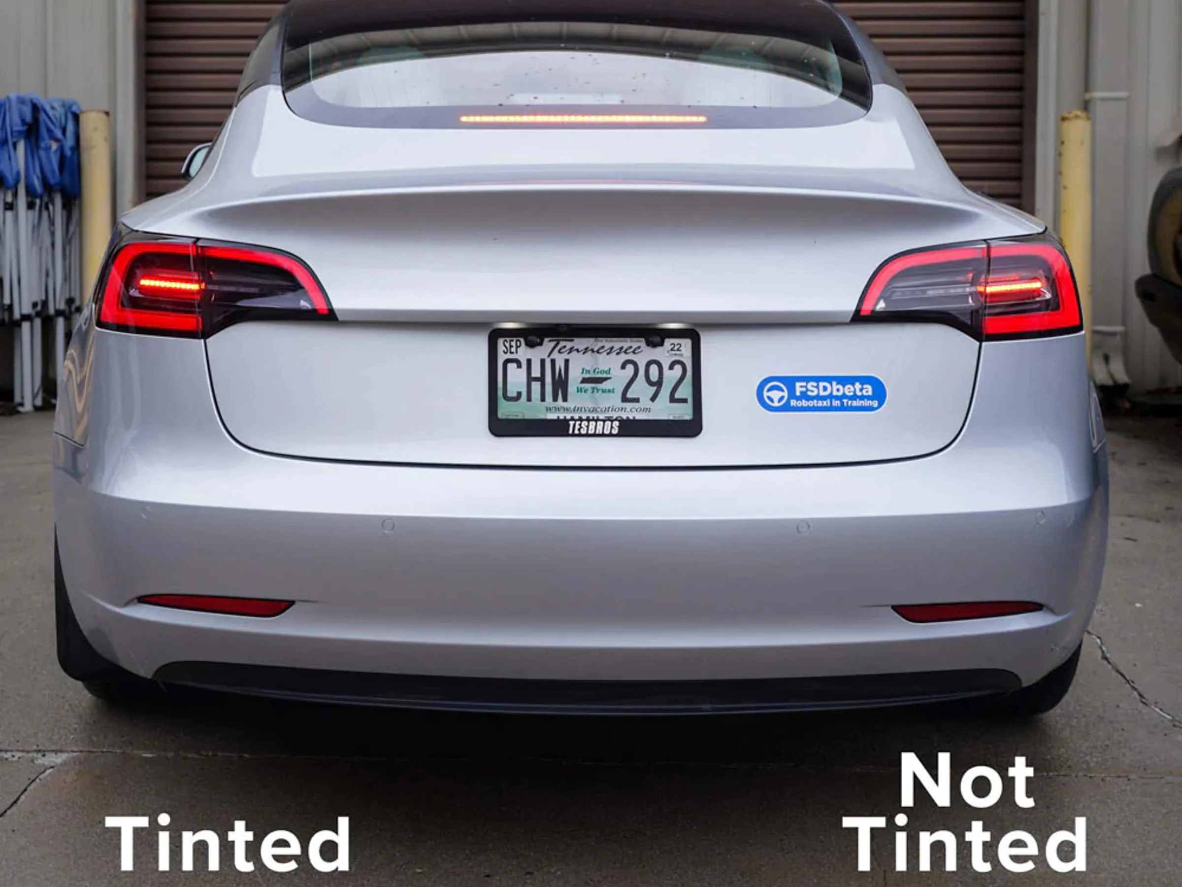 Tesla Model Y PPF Tinted Taillight Protection - Image 7
