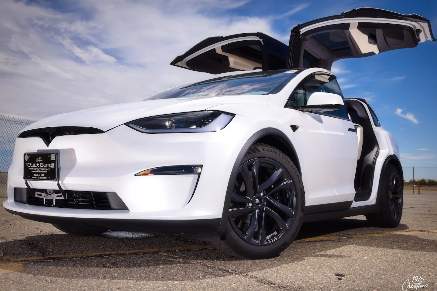 Tesla Model X Front License Plate Mount - "Quick Bandit" - Image 3