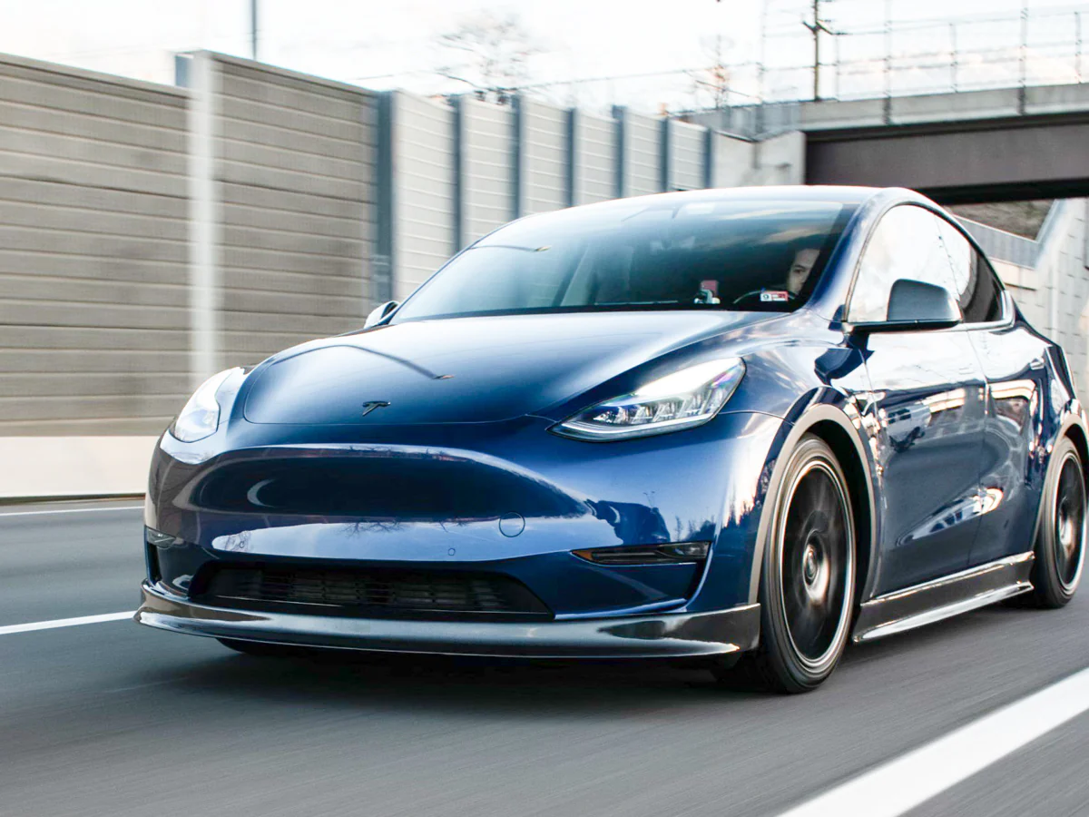 Tesla Model Y Carbon Fiber Front Spoiler - Image 17