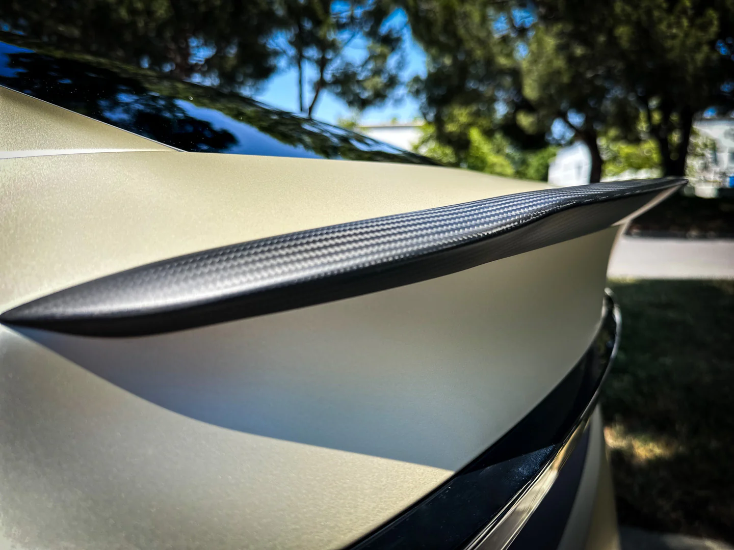 Tesla Model Y Genuine Carbon Fiber Performance Rear Spoiler - Image 5