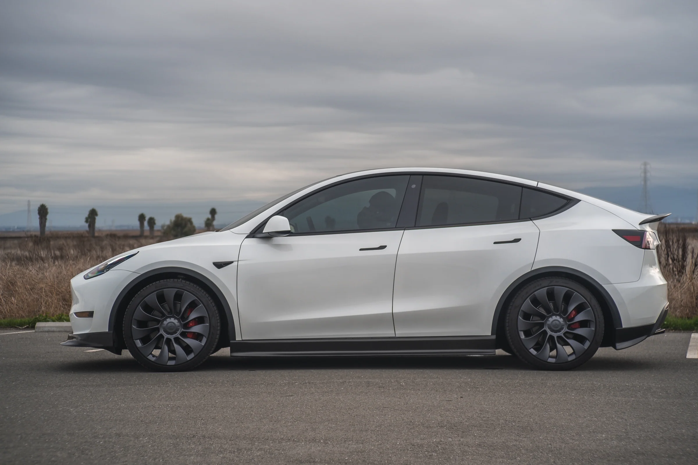 Tesla Model Y Carbon Fiber Side Skirt Extension - Image 8