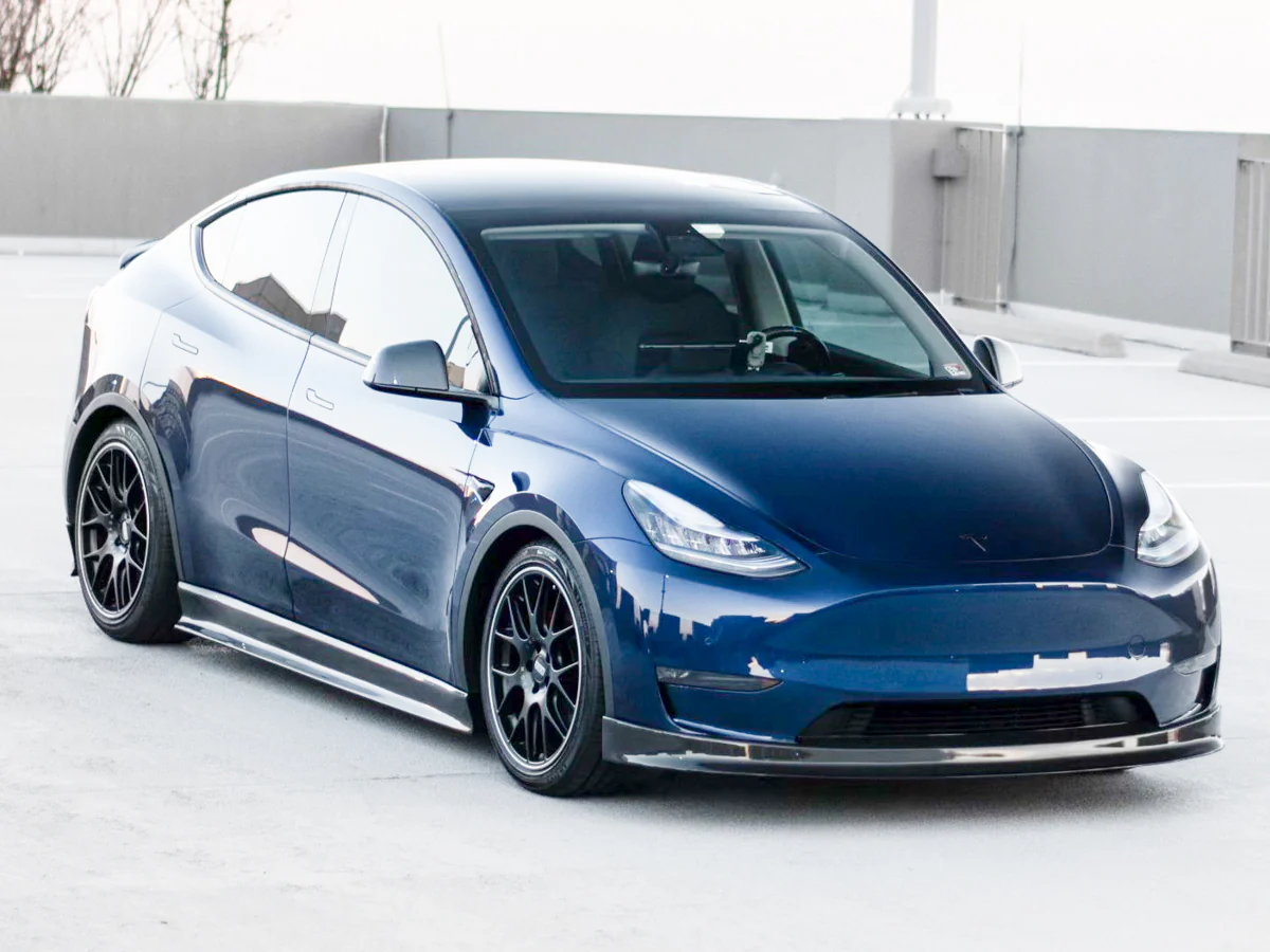 Tesla Model Y Carbon Fiber Side Skirts - Image 11