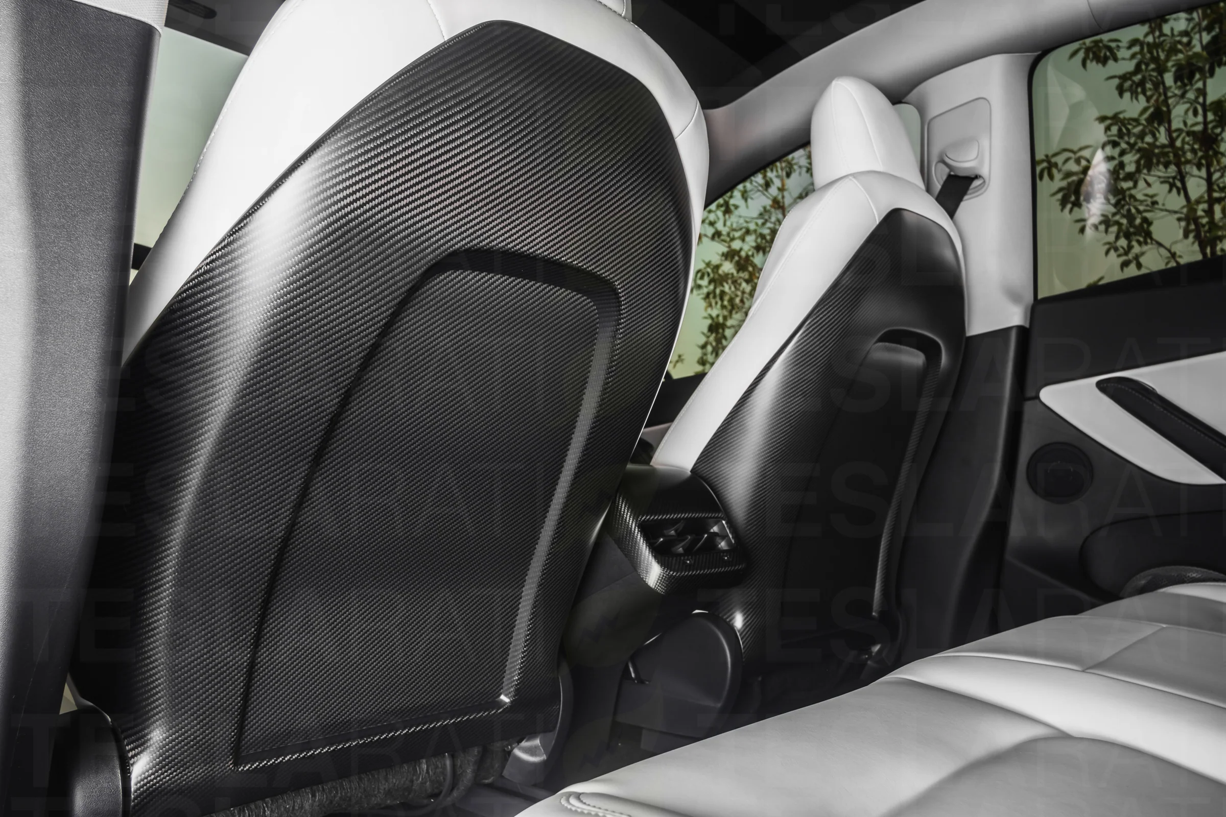 Tesla Model 3 Genuine Carbon Fiber Full Seat Back Replacement (Pair) - Image 12