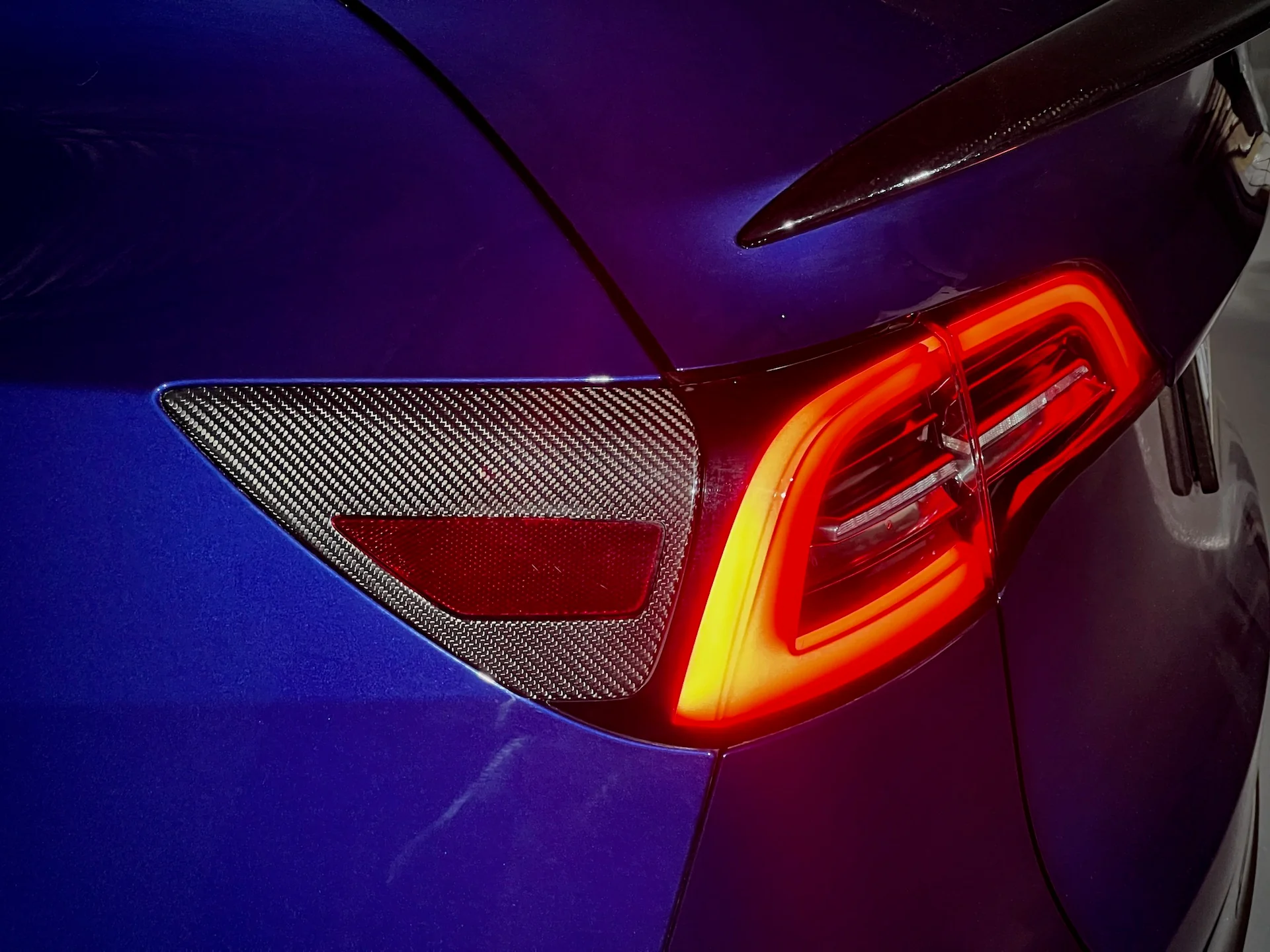 Tesla Model Y Real Carbon Fiber Charging Port Cover (2pc) - Image 5