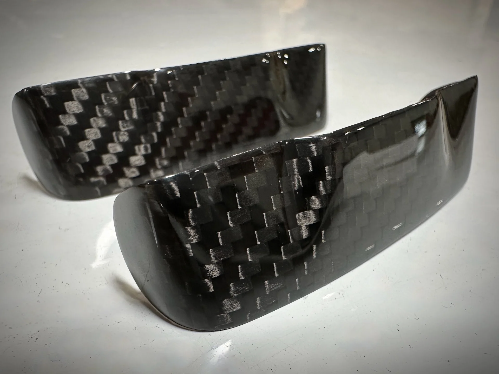 Tesla Model Y Real Carbon Fiber Seat Belt Fascia Cover (2pc) - Image 4