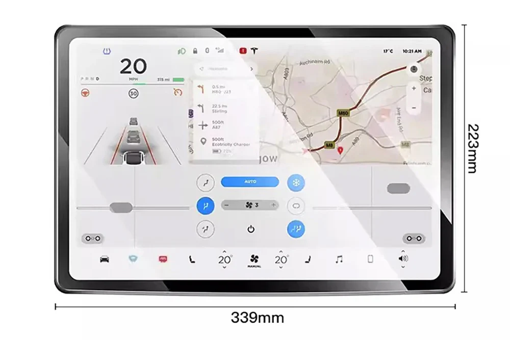 Tesla Model Y Tempered Glass (9H) Anti-Scratch Screen Protector - Image 7