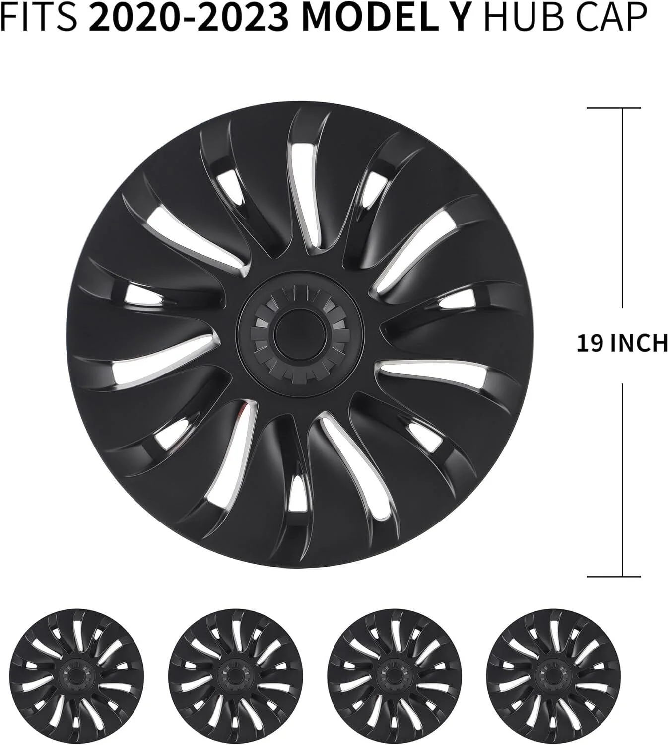 Tesla Model Y Uberturbine Style Aero Wheel Cover Set - Image 3